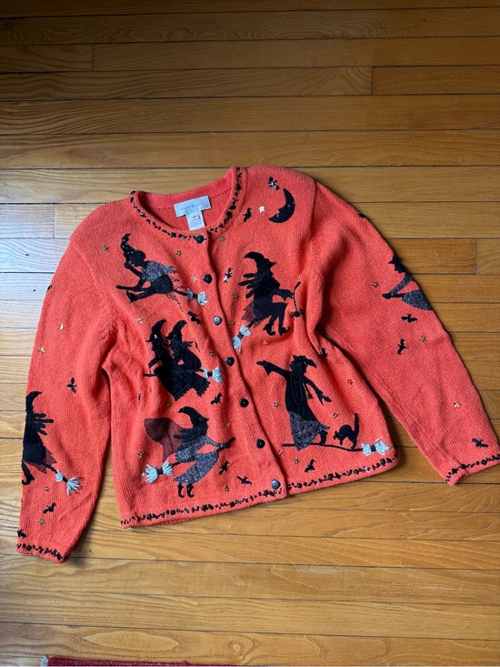 Susan Bristol Sweaters - Susan Bristol Y2K Halloween Knit Cardigan